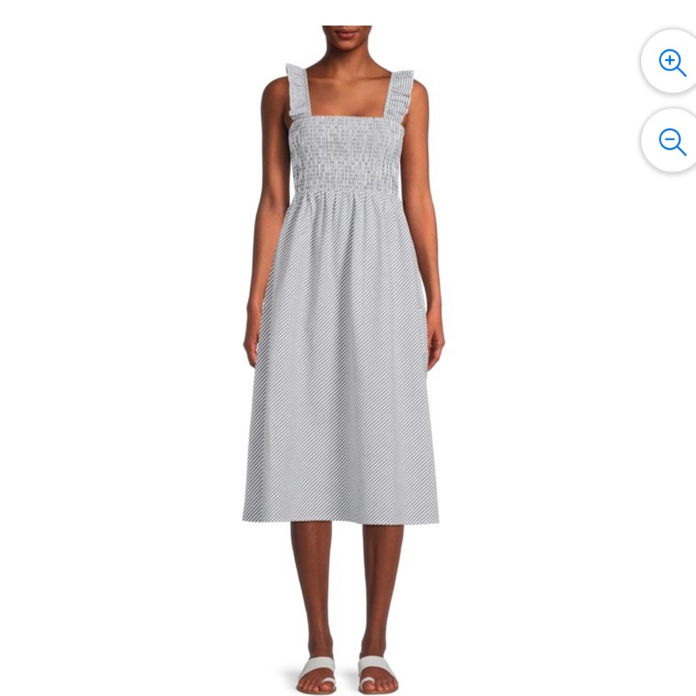 Time and Tru striped midi dress size S